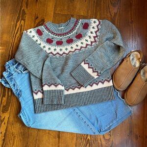 Kiel James Patrick Classic Apple Patterned Sweater 🍎